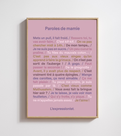 Poster - Grandma's Sayings