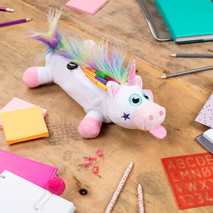 Arc-en-ciel licorne blanc Trousse scolaire