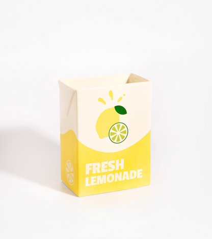 lemonade brick vase