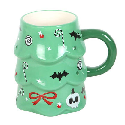 Happy Creepmas Mug Gothic Christmas Tree