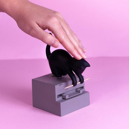 Frisky toothpick holder