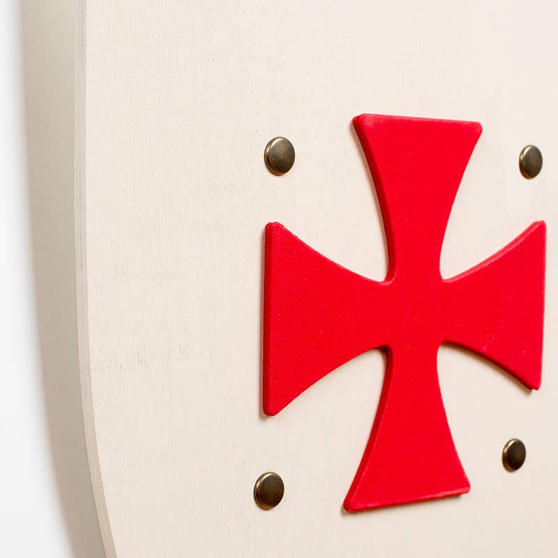 Scudo bianco storico con croce templare