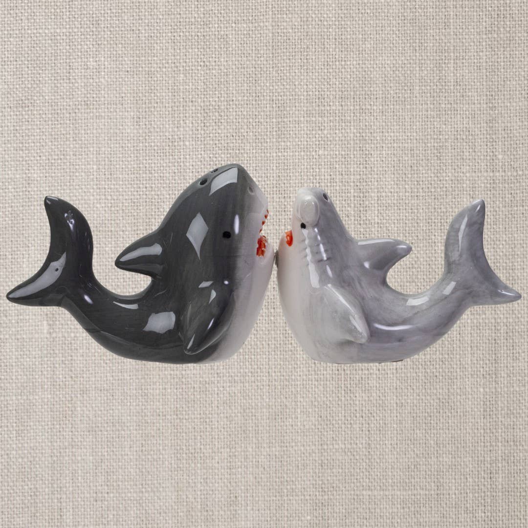Salière et poivrière Requins – vue 5