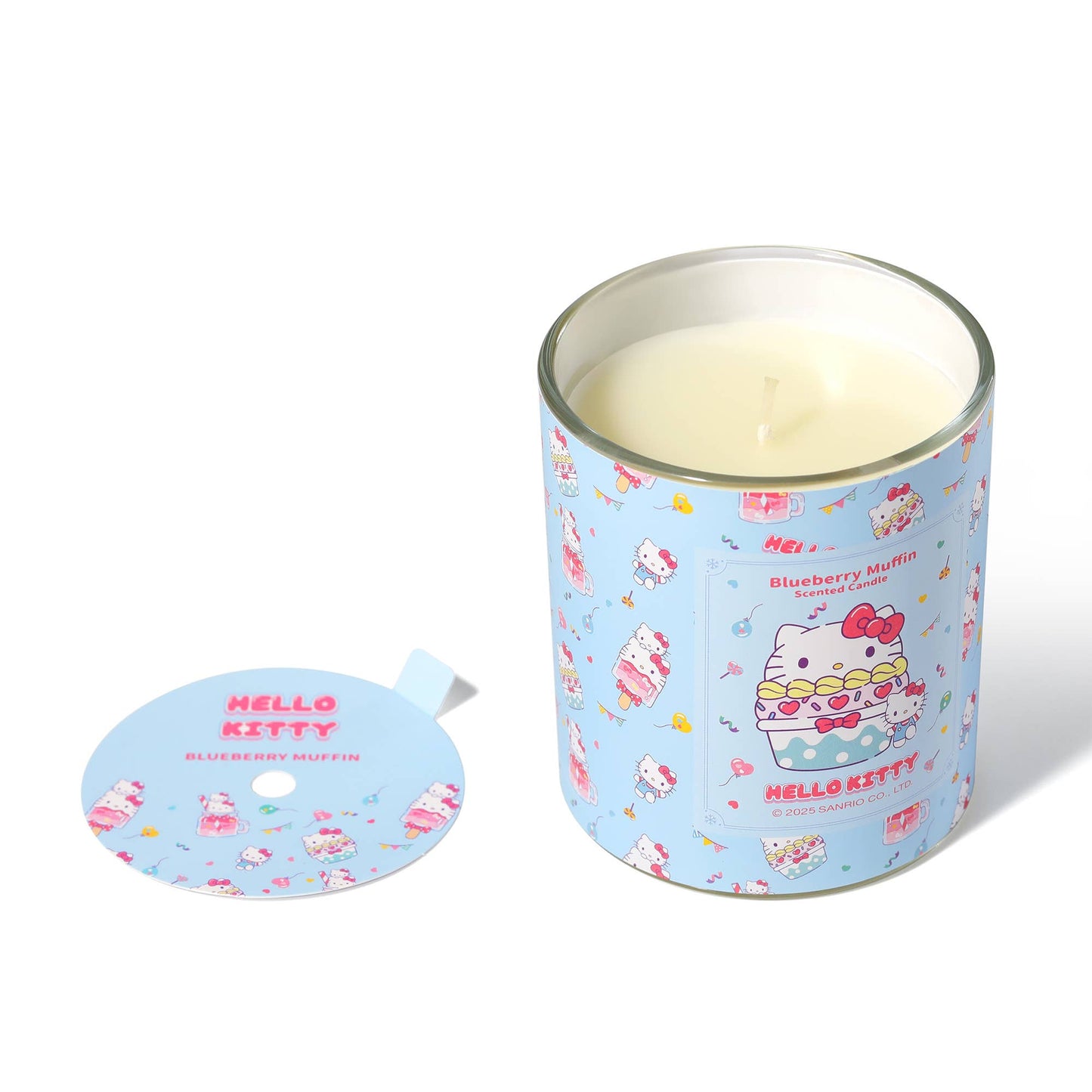 Bougie Imprimé Original Hello Kitty, Parfum Muffin aux Myrtilles