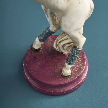 White Circus Horse Chandelier