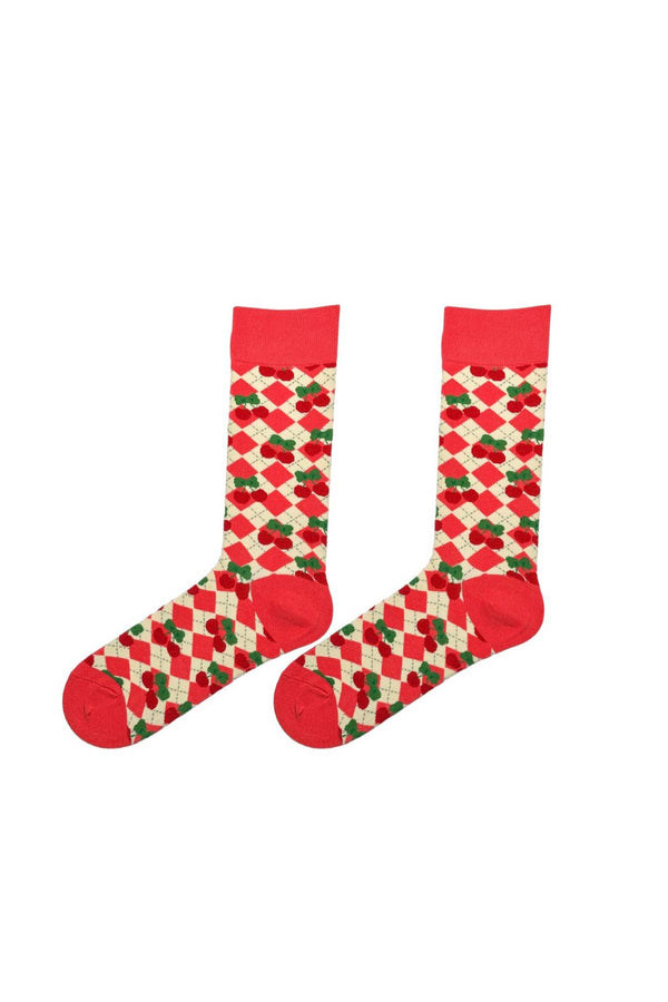 Cherry Picnic Socks