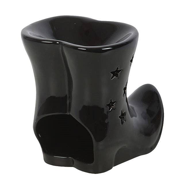 Brûleur d'huile Halloween Bottes de Sorcière Noires