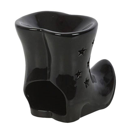Brûleur d'huile Halloween Bottes de Sorcière Noires