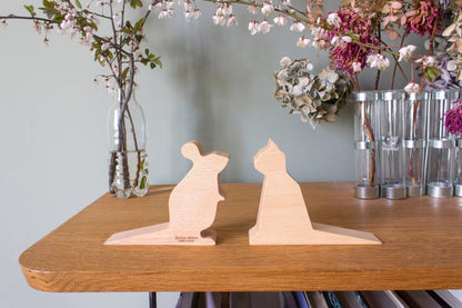 Mimi Mouse wooden doorstop