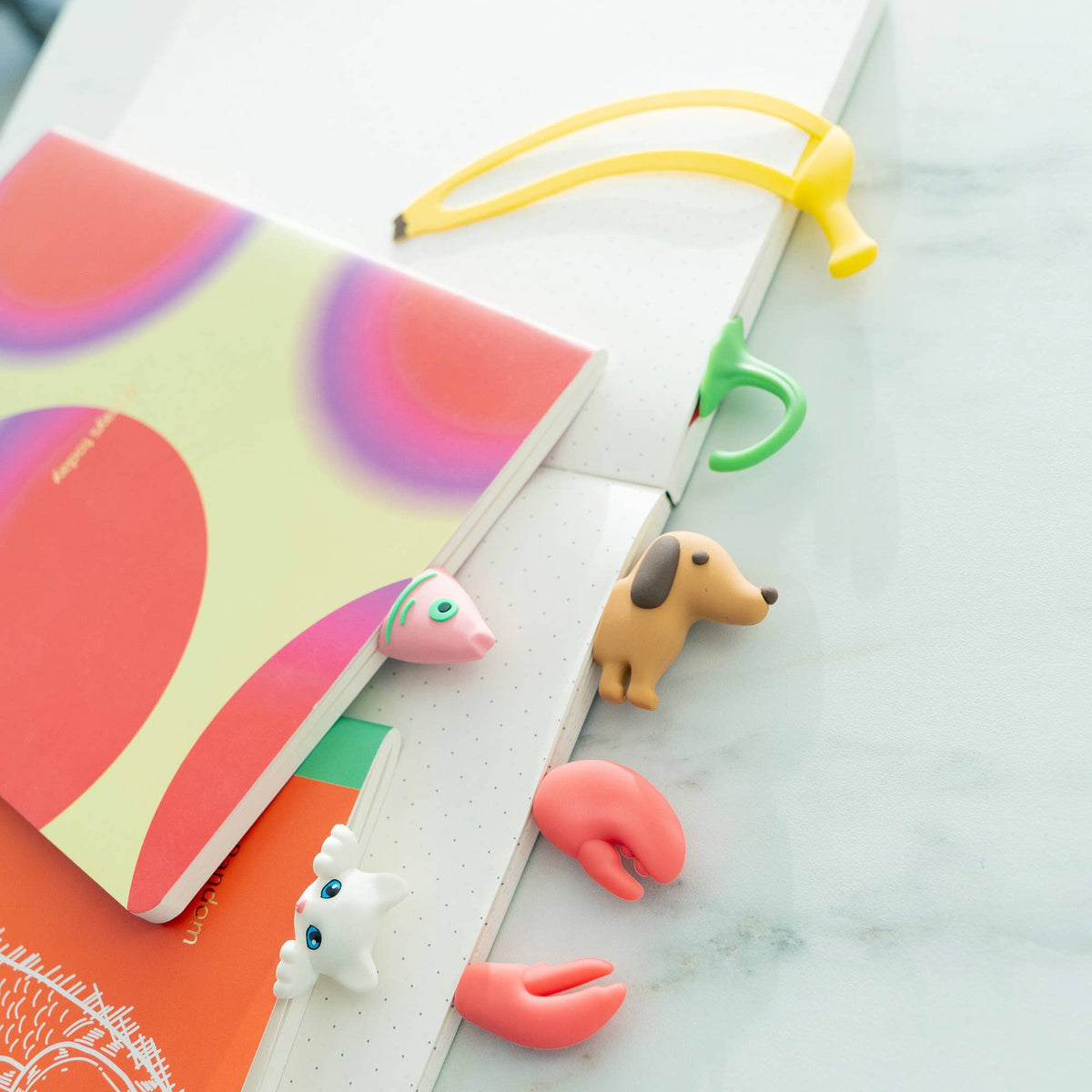 Marque page Chat Blanc