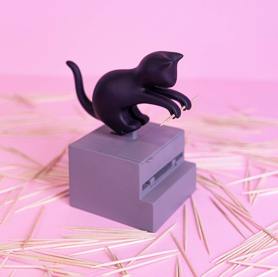 Frisky toothpick holder