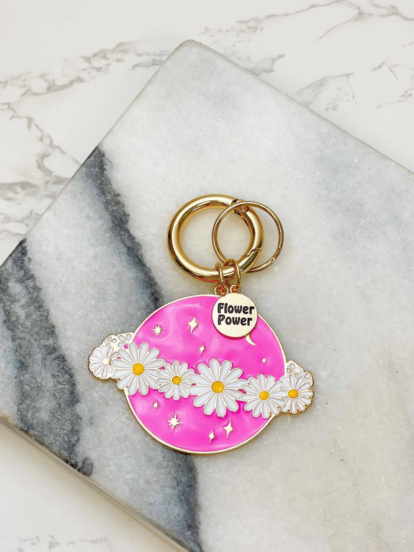 Porte-clés Daisy Planet "Flower Power"