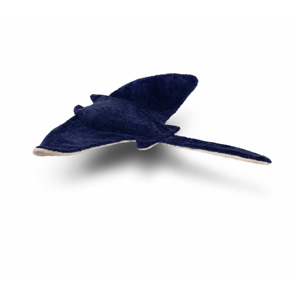 Large Manta Ray Plush | Blue