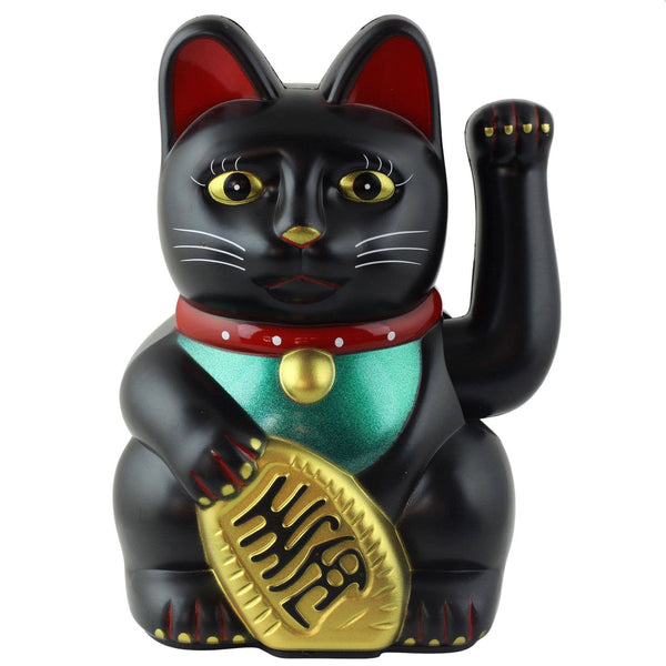 Lucky black cat 15cm