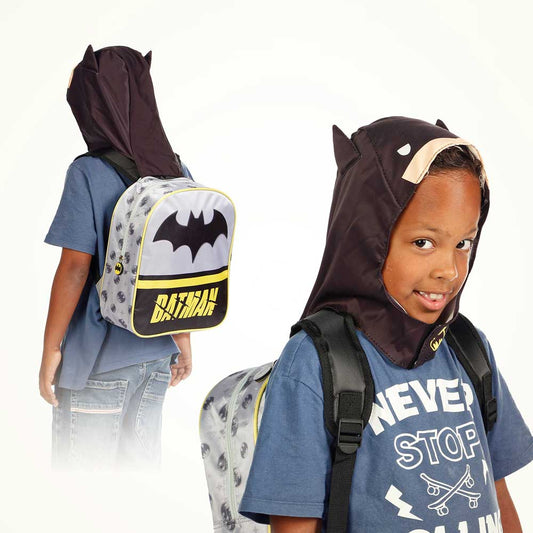 DC Comics Batman Chibi-Sac à dos à Capuche Hood, Gris