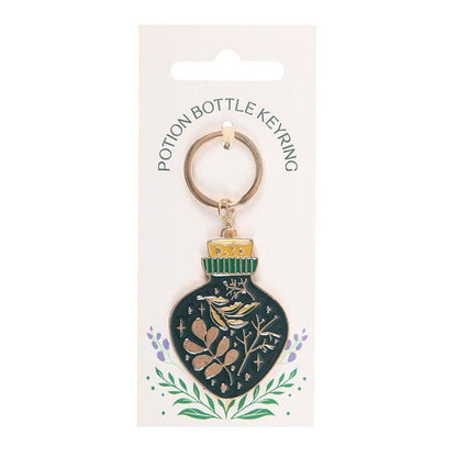 Porte-clés Bouteille de Potion de Sorcière Verte