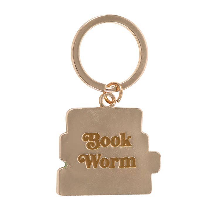 Book Worm Keychain