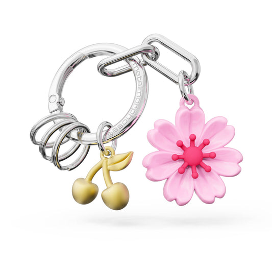 Cherry Blossom Charm Keychain