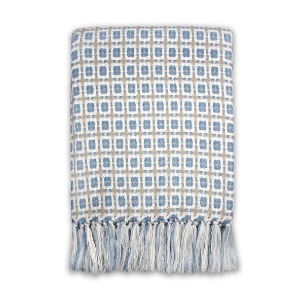 Plaid Anni bleu poudré - 125 x 150 cm