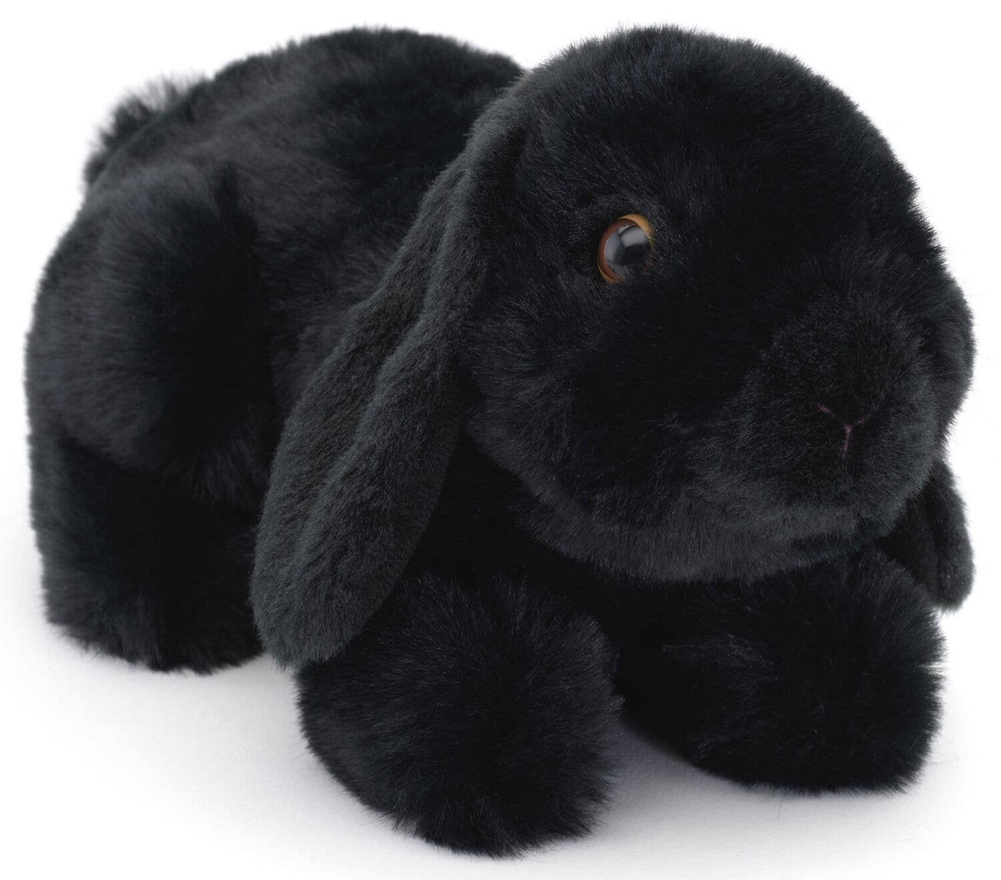 Lop-eared Rabbit Plush, lying (black)