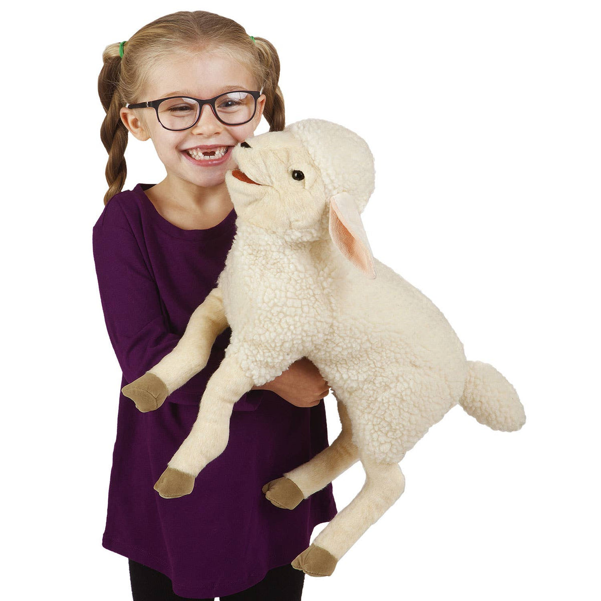 Lamb hand puppet