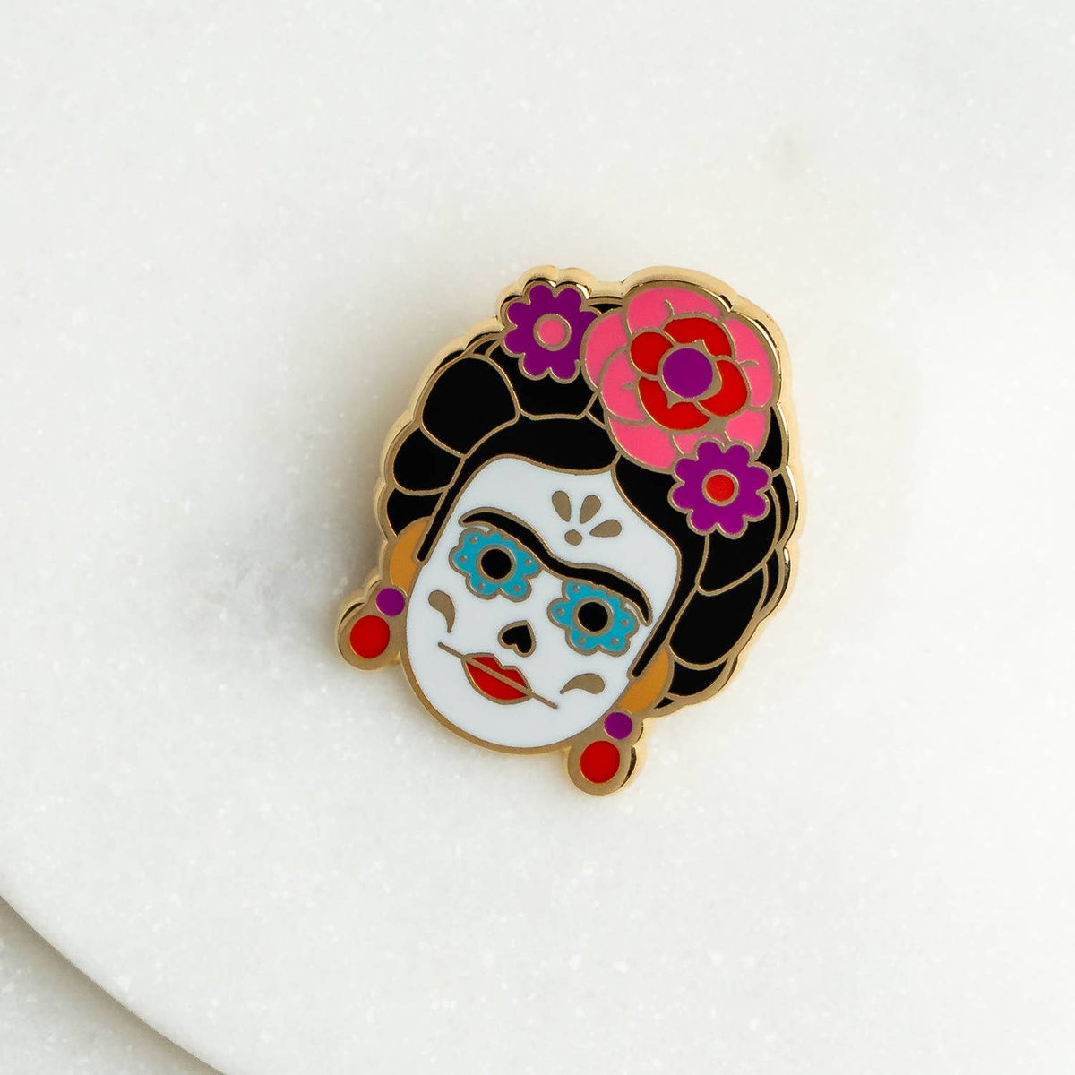 Frida Day of the Dead Pin