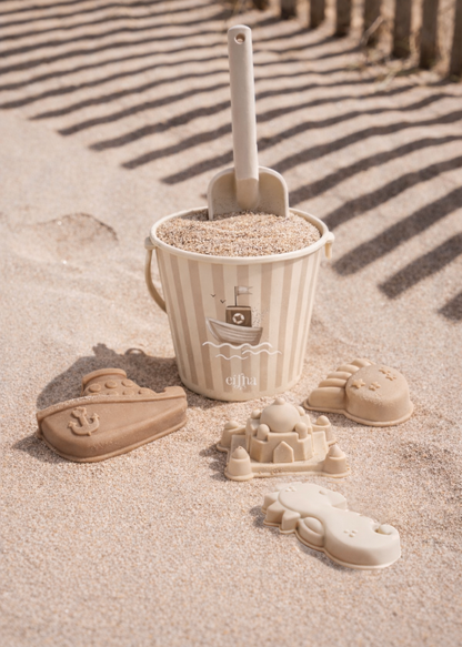 Beach bucket set - Striped boat