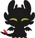 Porte-clés peluche Toothless