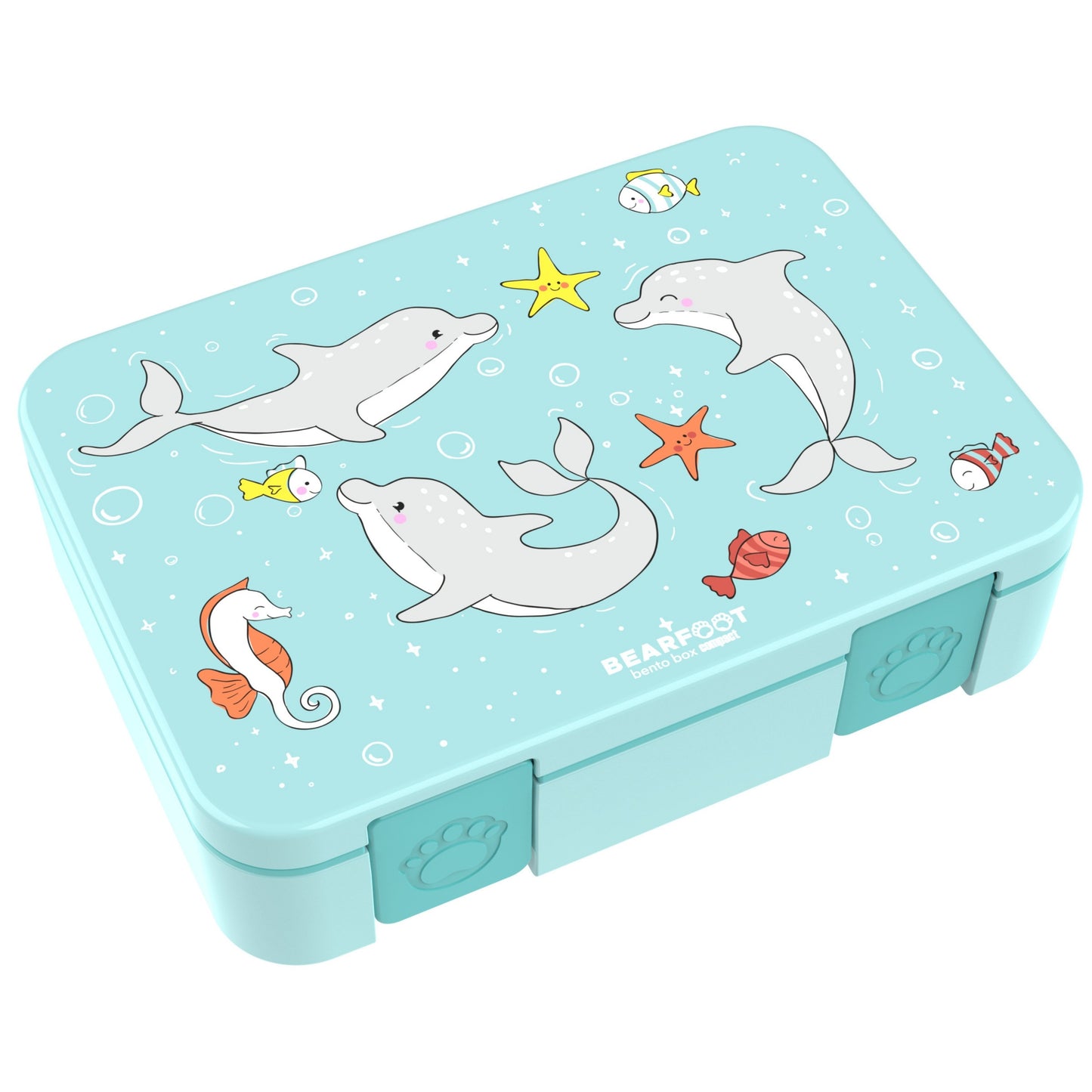 Lunch box with compartments, lightweight & leak-proof - Dolphin