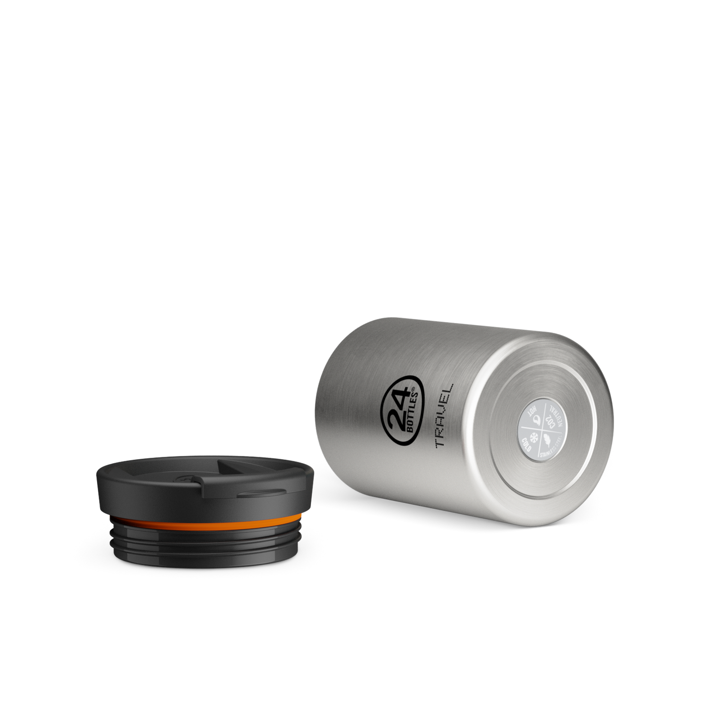 Travel Tumbler | Brushed Steel - 350 ml