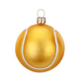 Tennis Ball Glass Christmas Ornament, 7 cm