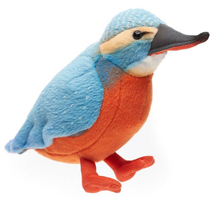 Kingfisher - 12 cm (height): bird - soft toy/plush