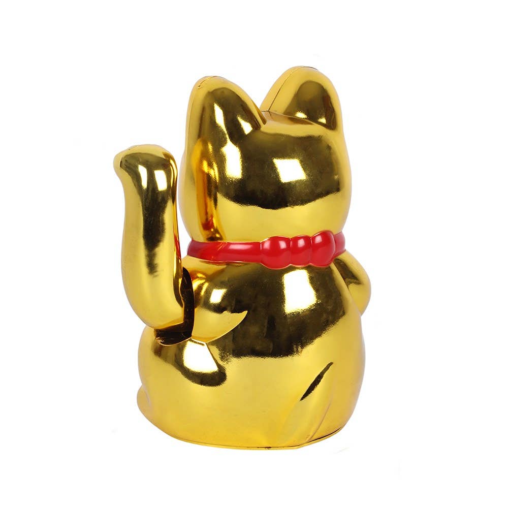 Chat Chanceux Classique Doré