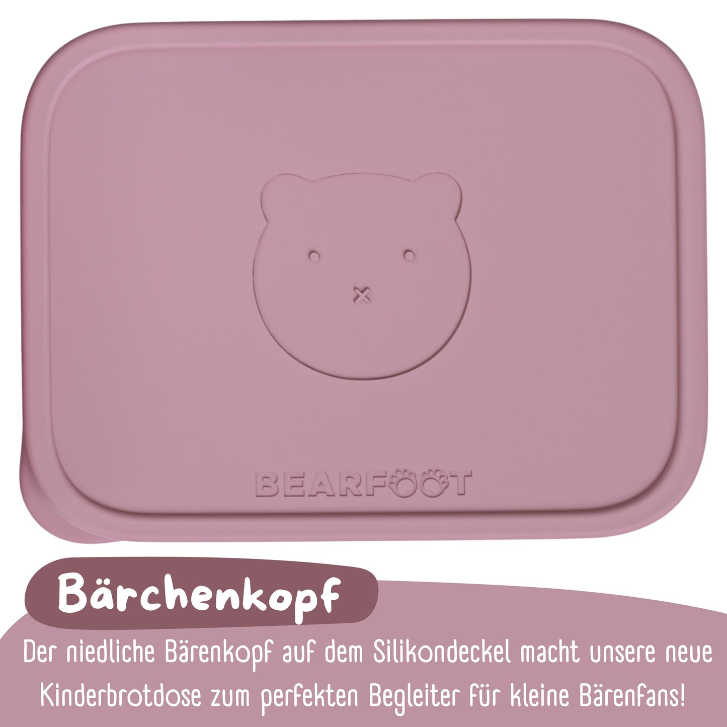 Kids' Stainless Steel Lunchbox with Silicone Insert - Pink