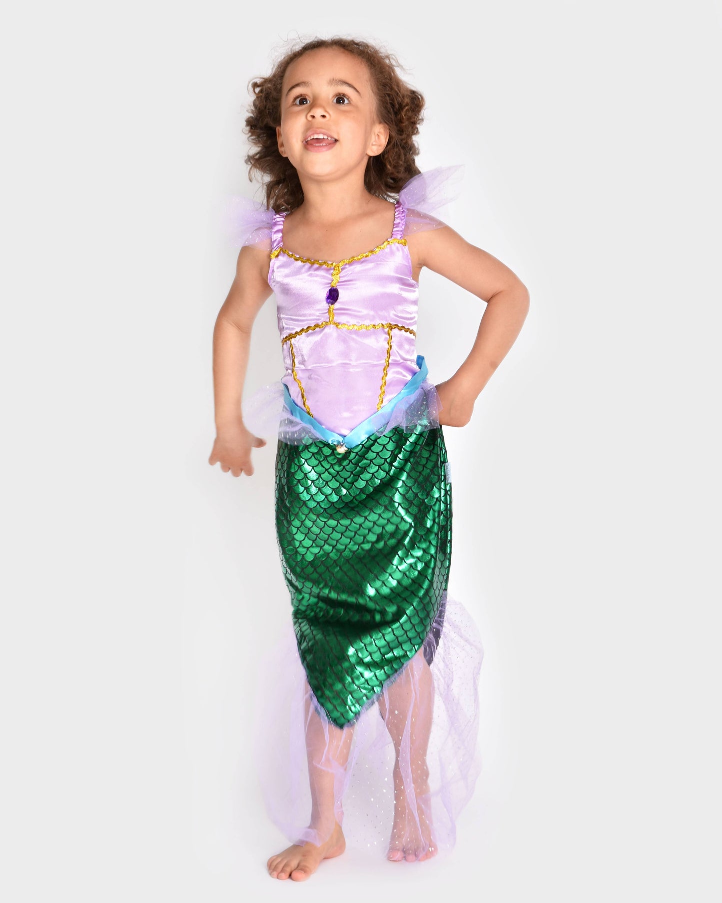 Mermaid dress 110-116 cm for children aged 4-6 years