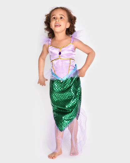 Mermaid dress 110-116 cm for children aged 4-6 years