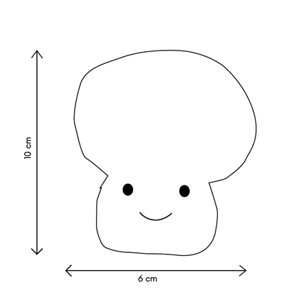 Peluche Amis du Jardin - Champignon