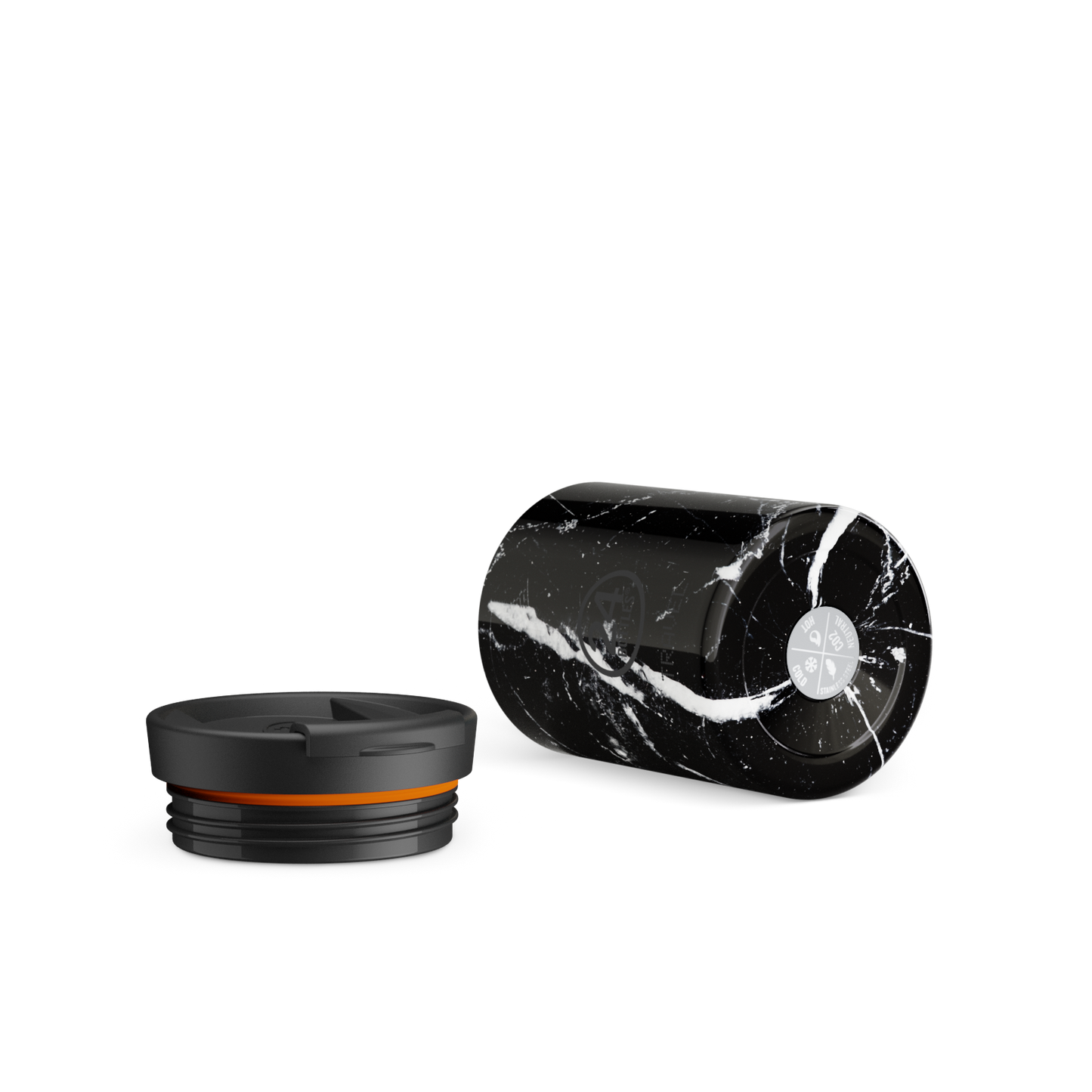 Travel Tumbler | Black Marble - 350 ml