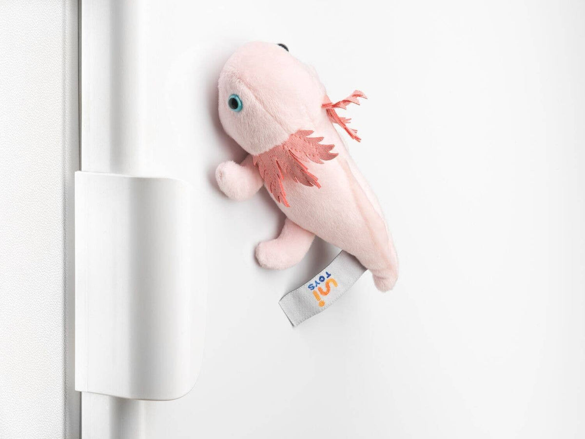 Peluche axolotl avec aimant
