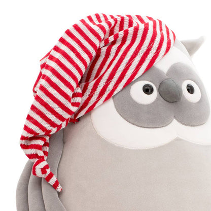 Plush owl with nightcap