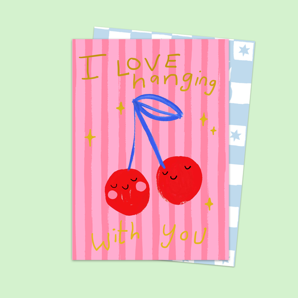 I love spending time with you, card