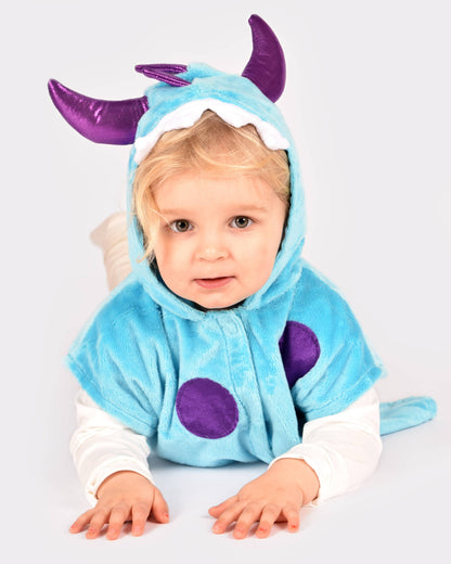 Blue Mini Monster Cape Size 86-110 cm 1-4 years