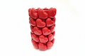 Grand Vase en Céramique à Motifs de Cœurs 3D