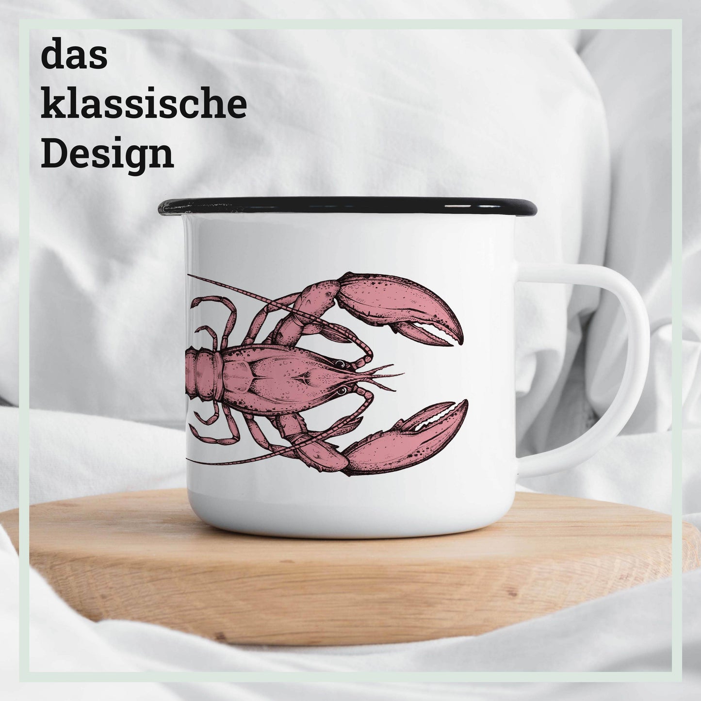 Enamel mug – Lobster