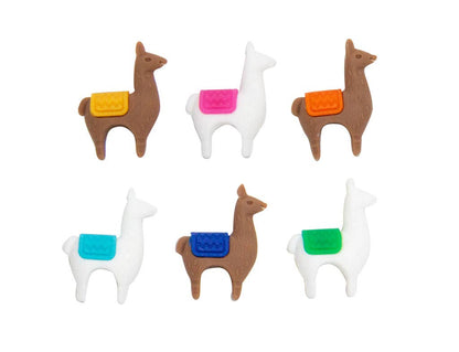 Set of 6 Lama glass markers
