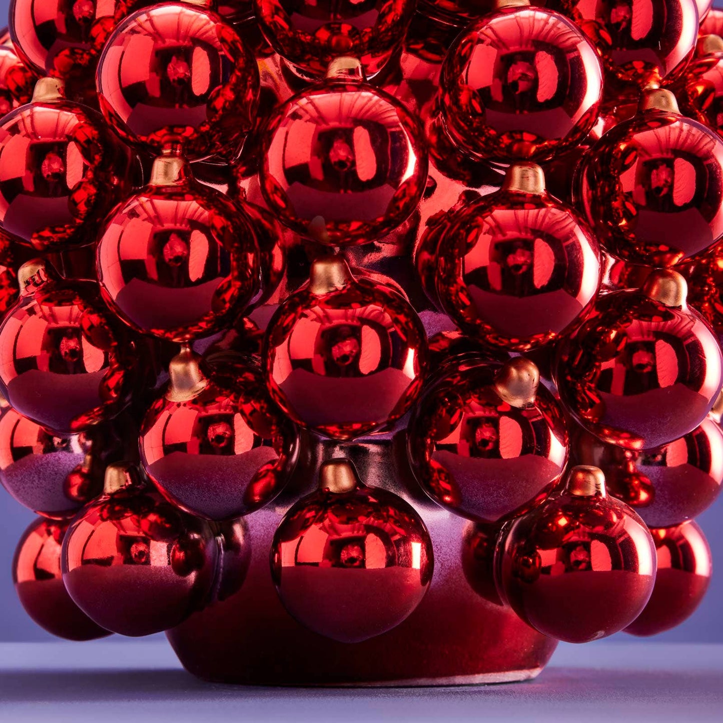 Christmas Ball Vase, Red