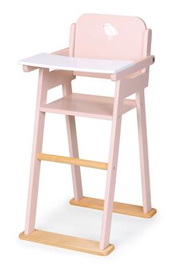 Mentari Jeu de Rôle: CHAISE HAUTE POUR POUPÉE 22x29x47,5, en bois, en boîte, 3+