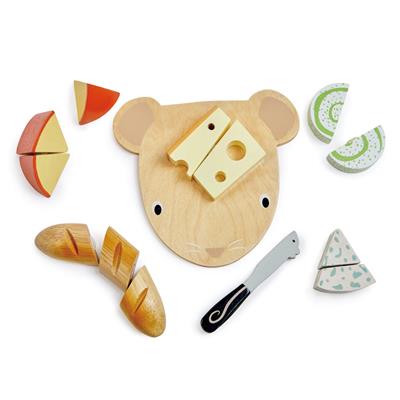 Tender Leaf Jeux de Rôle: PLANCHE À DÉCOUPER Fromage 15x17x7cm, en bois, en boîte, 2+