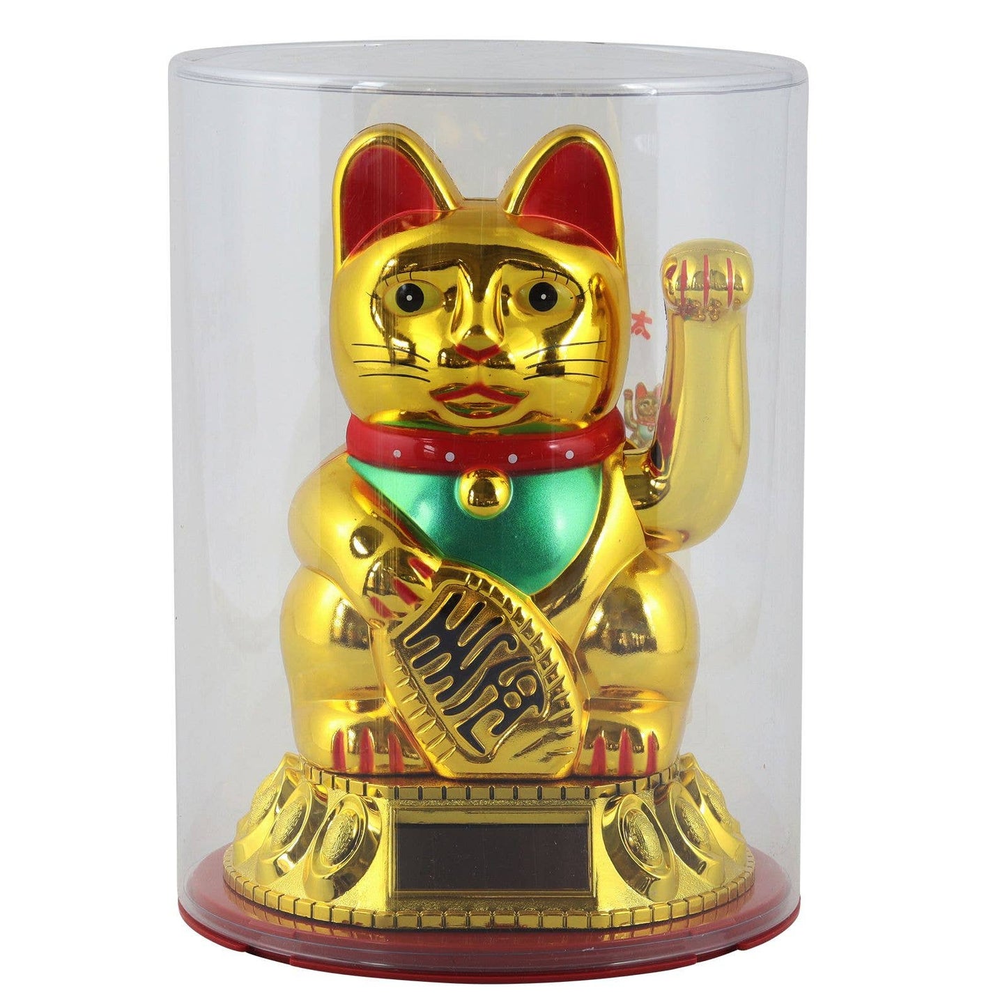 Golden solar lucky cat 18cm