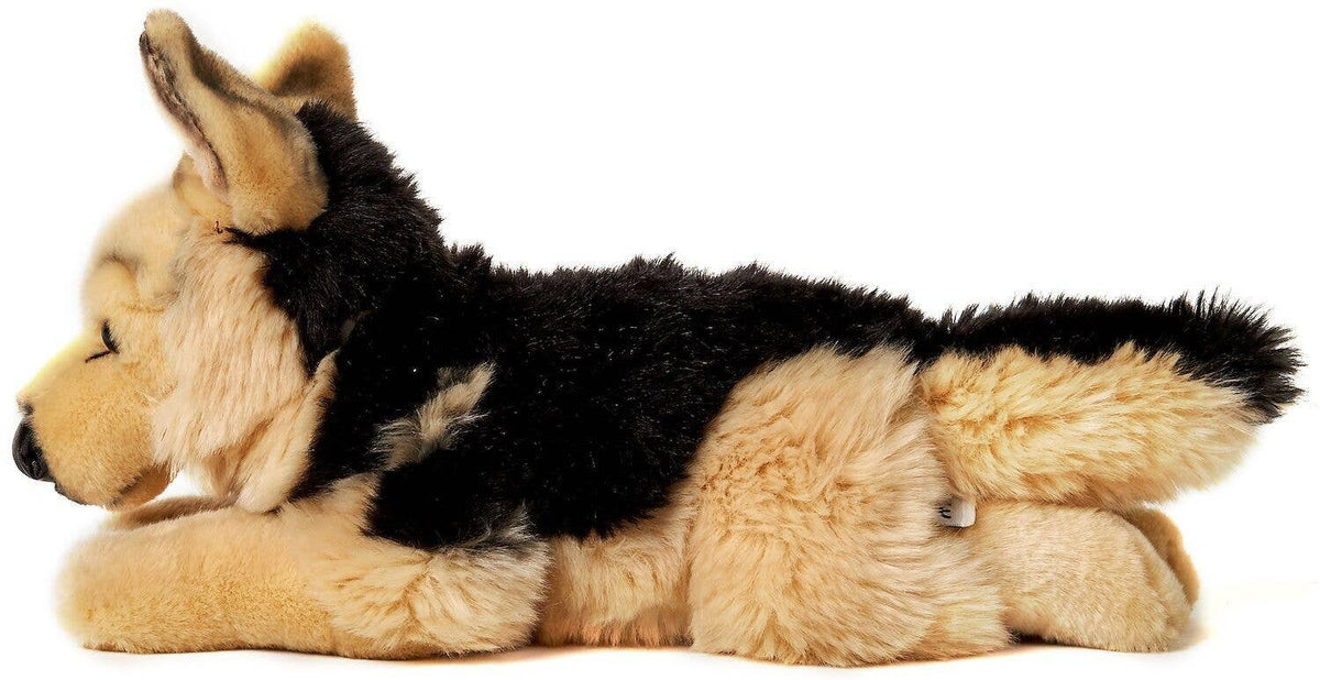 German shepherd lying plush toy